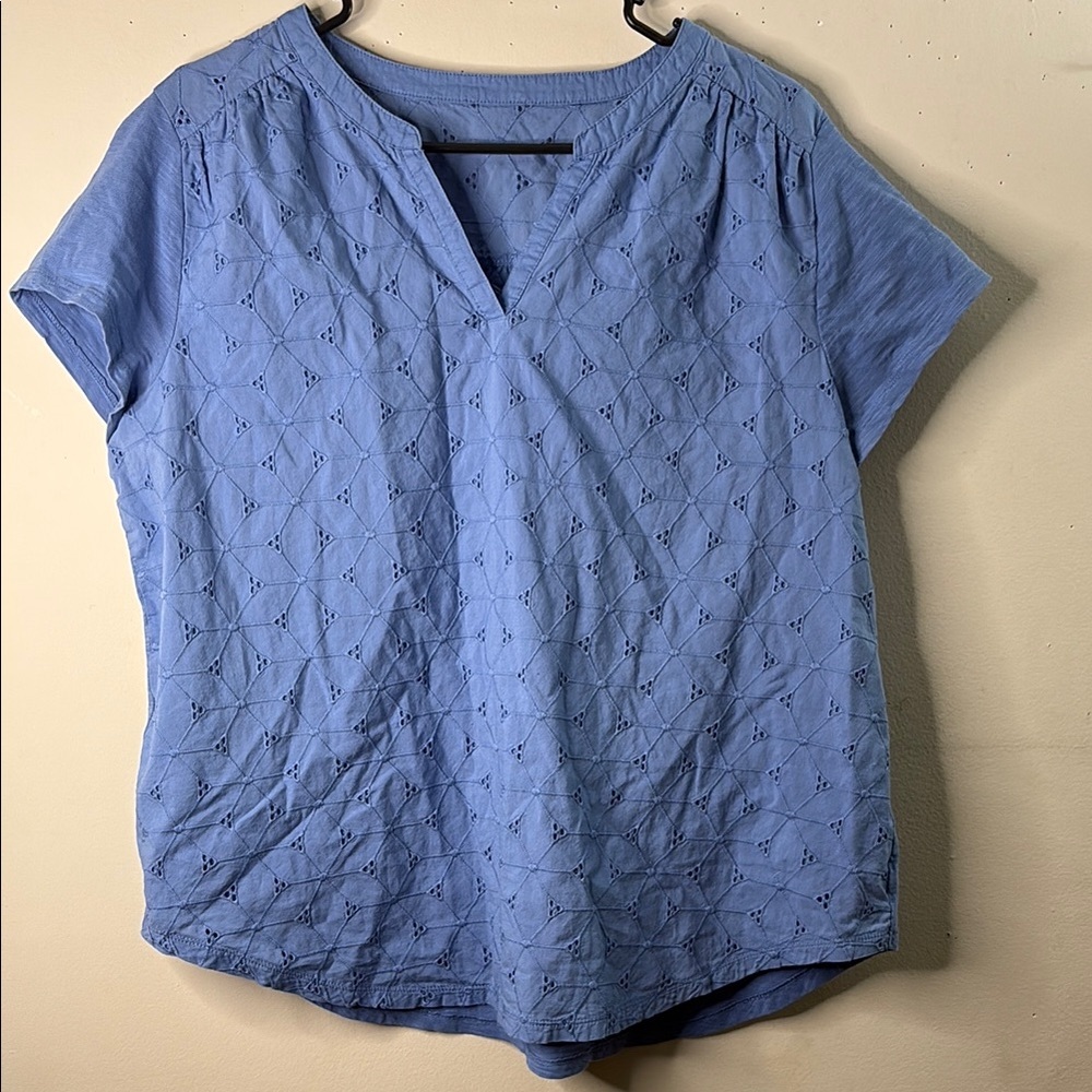 St. John's Bay Light Blue Blouse